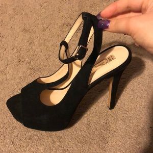 I.NC strap pump heels.